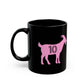 Miami Pink GOAT 11oz Black Coffee Mug
