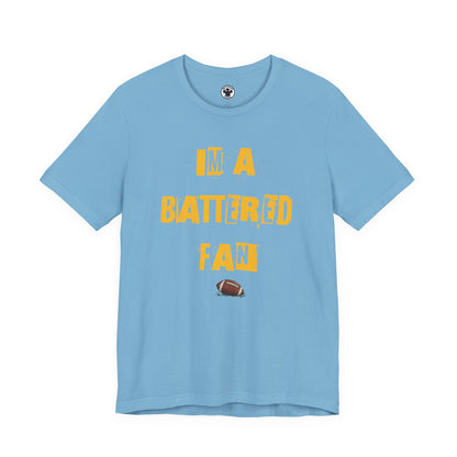 I’m a Battered Fan – Los Angeles Chargers Funny Football Tee
