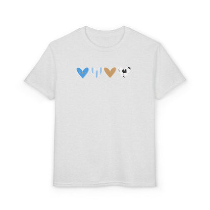 Argentina Heart Scribble Kids DryBlend T-Shirt