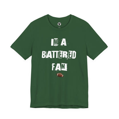 I’m a Battered Fan – New York Jets Funny Football Tee