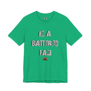I’m a Battered Fan – Philadelphia Eagles Funny Football Tee