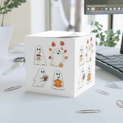 Fall Ghosts Note Cube