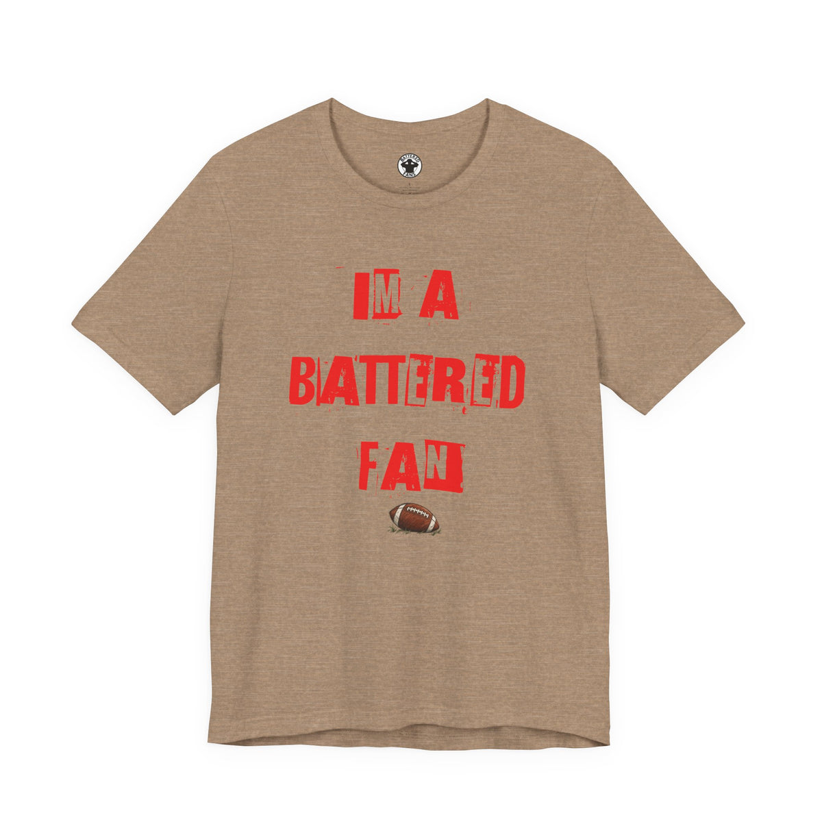 I’m a Battered Fan – Cleveland Browns Funny Football Tee