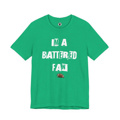 I’m a Battered Fan – New York Jets Funny Football Tee