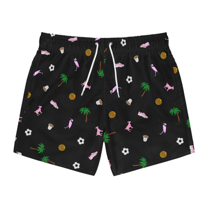 Miami Soccer Swim Trunks Black