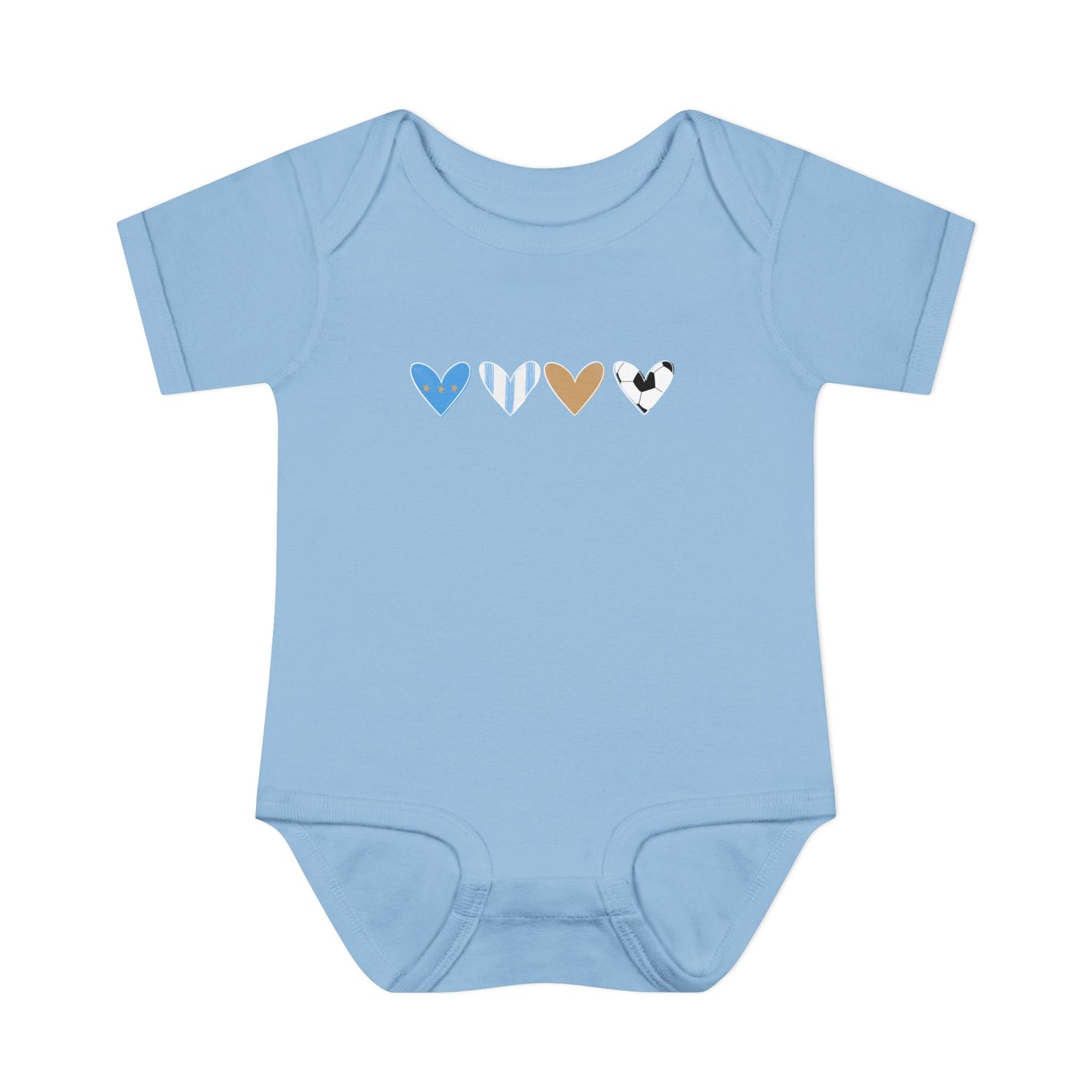 Argentina Heart Scribble Baby Onesit