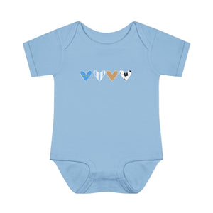 Argentina Heart Scribble Baby Onesit