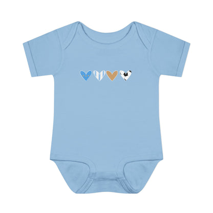 Argentina Heart Scribble Baby Onesit
