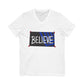 Women´s San José Earthquakes Believe V-Neck Tee