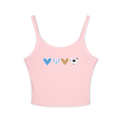 Argentina Heart Scribble Spaghetti Top
