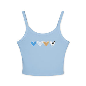 Argentina Heart Scribble Spaghetti Top
