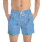 Miami Soccer Swim Trunks Blue
