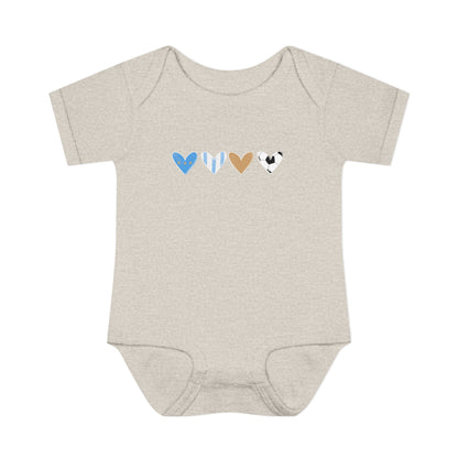 Argentina Heart Scribble Baby Onesit