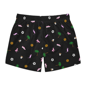 Miami Soccer Swim Trunks Black