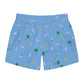 Miami Soccer Swim Trunks Blue