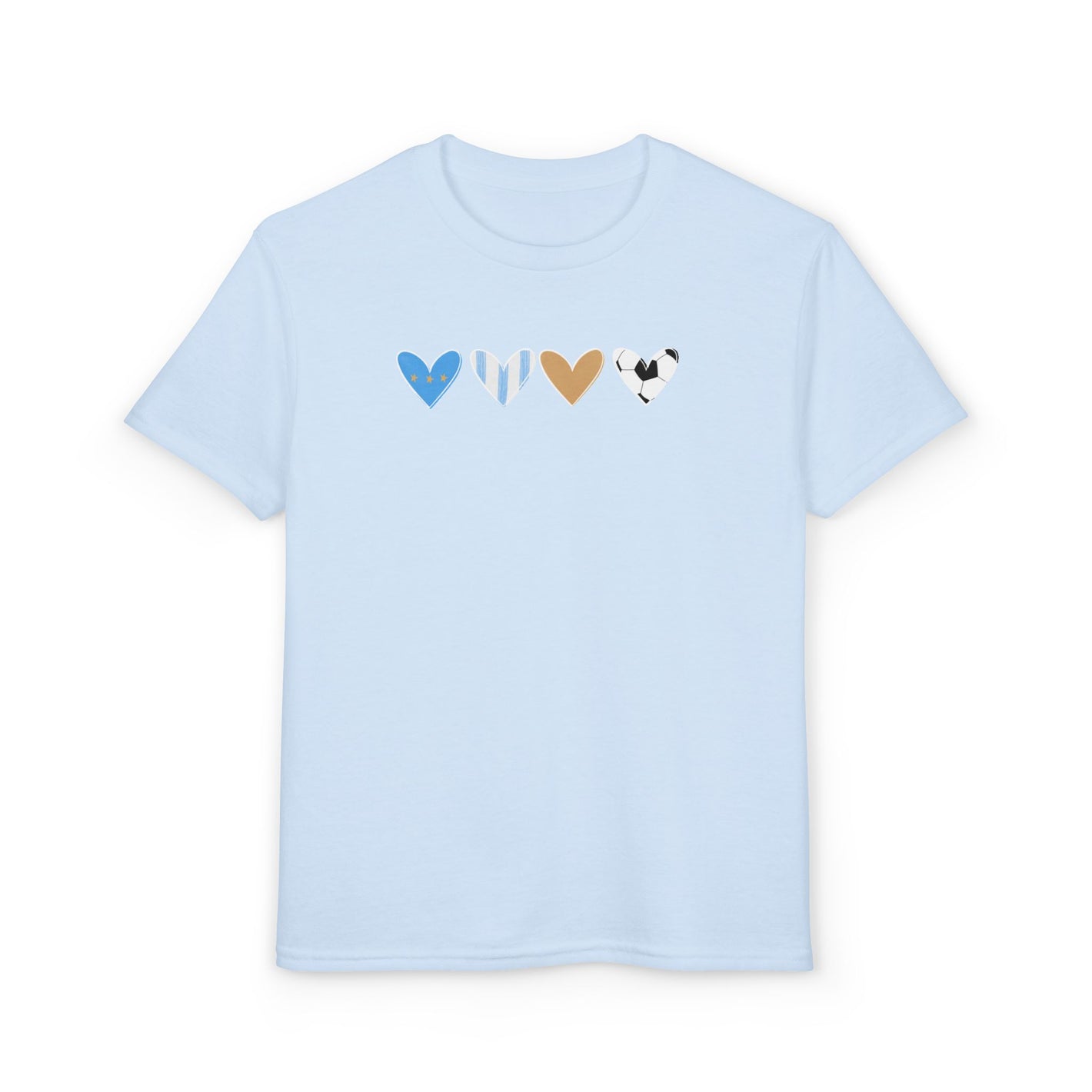 Argentina Heart Scribble Kids DryBlend T-Shirt
