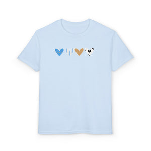 Argentina Heart Scribble Kids DryBlend T-Shirt