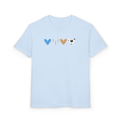Argentina Heart Scribble Kids DryBlend T-Shirt