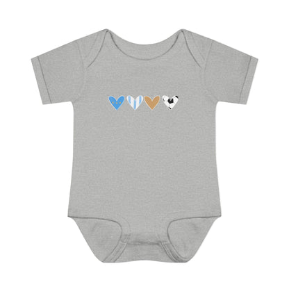 Argentina Heart Scribble Baby Onesit