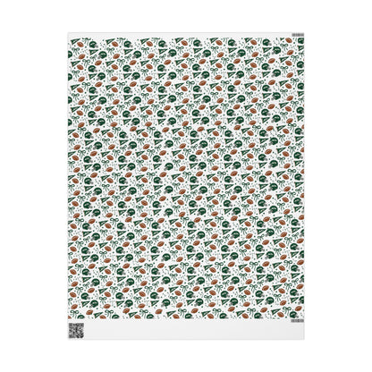 Jets Doodle Wrapping Paper - White